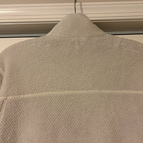 PATAGONIA Sz XL Cream / Ivory Re-Tool Snap-T Plush Polartec Pullover Fleece Top - Picture 7 of 7